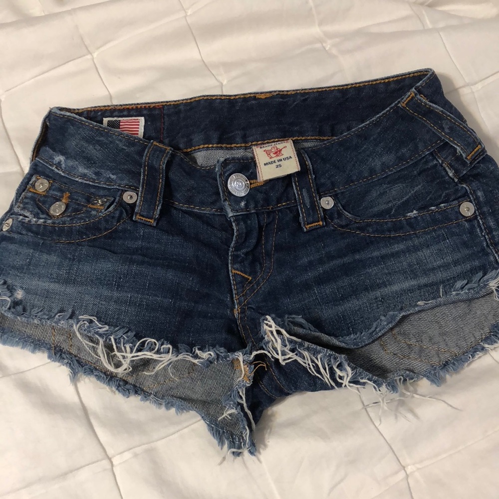 True religion shorts size 25